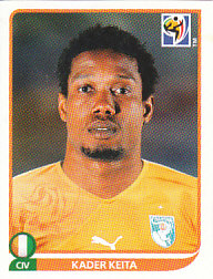 Kader Keita Cote D'Ivoire samolepka Panini World Cup 2010 #538